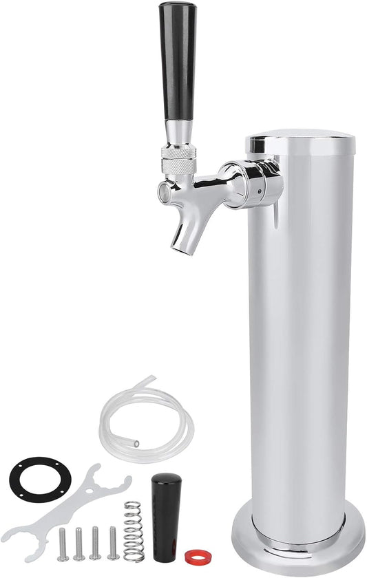 Enkele Kraan Tapbier Toren, RVS Bier Toren Kraan Dispenser Kegerator Toren Kit Voor Thuis Brouwen