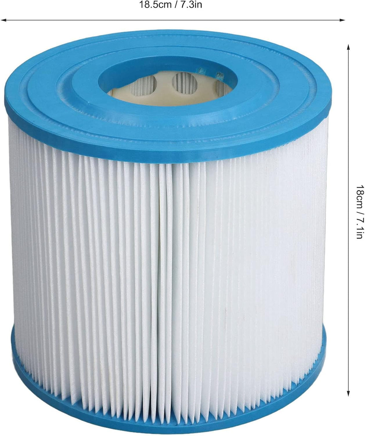Zwembadfilterpatroon – Filterelement – Filterpatroon – Filtercassette – Vervangingsfilter – Set van 4 – PP Polyestervezelweefsel – Gevouwen Ontwerp met Groot Filteroppervlak
