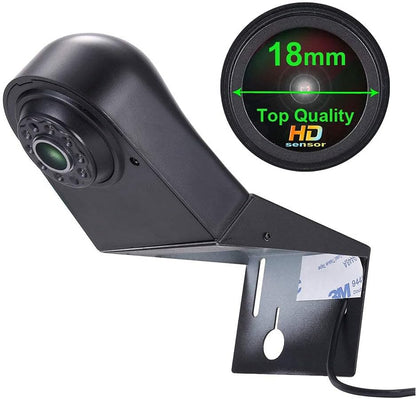 HD IP68 1280 pixels achteruitrijsysteem achteruitrijcamera remlicht passend met hoek verstelbare nachtversie IR-licht hoogdak dakcamera voor F o r d Transit Connect Van MPV SUV Bus + achteruitkijkspiegel
