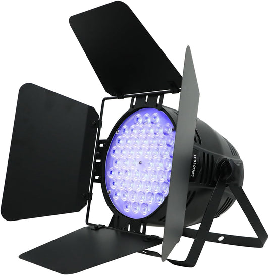 BETOPPER Podiumlicht, 200 W, hoge CRI met verstelbare volants, RGBW, 4-in-1 led, zeer helder, tot 5000 lumen, voor disco, dj's, fotografie, video, bruiloften en shows