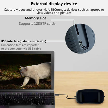 Zstar Nachtzichtapparaat, infrarood verrekijker, nachtzicht, 4K nachtzicht, 5 x digitale zoom, verrekijker voor jacht, camping, observatie