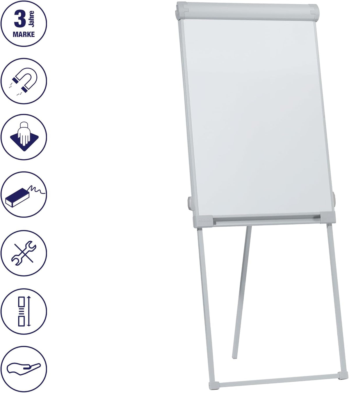 Franken FC43 Flipchart 3-poots statief (bord beschrijfbaar)