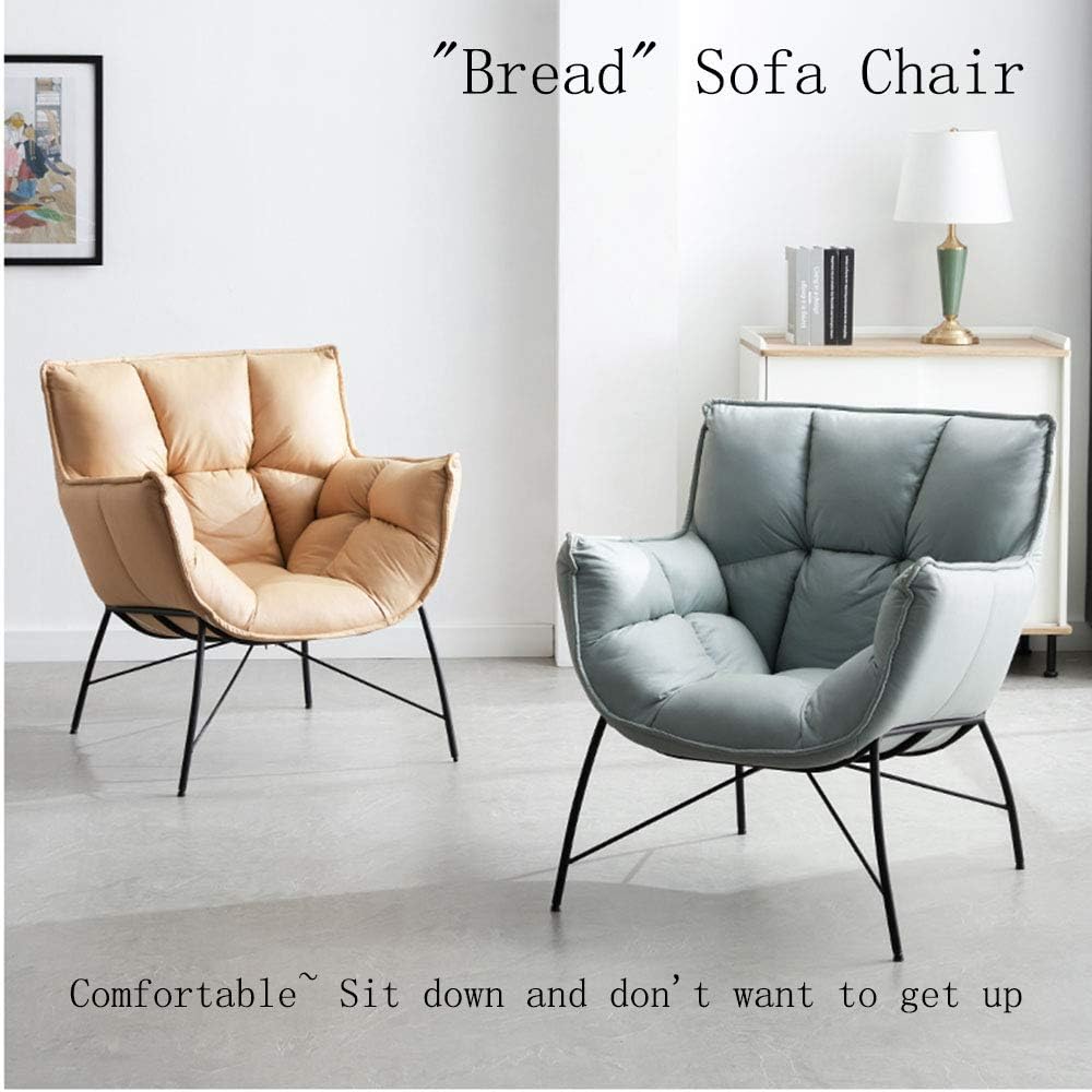 Simple and bright luxury creative single armchair bedroom lazy leisure living room balcony reading small sofa - QUORE