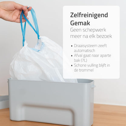 Hombli Slimme kattenbak met automatische zelfreiniging, uv-sterilisatie, gezondheidsbewaking, camera, compatibel met Alexa en Google