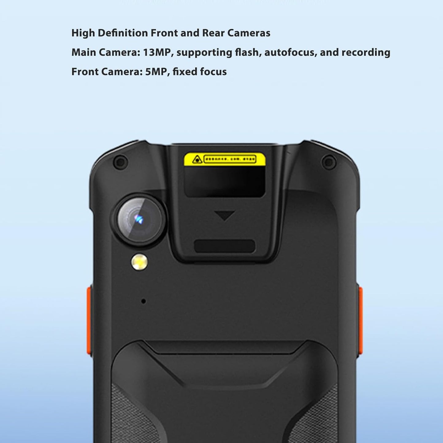 Handheld Barcode -scanner met 11, IP66, 4G WiFi -verbinding, 1D & 2D Barcode Scanning Mobile Computer