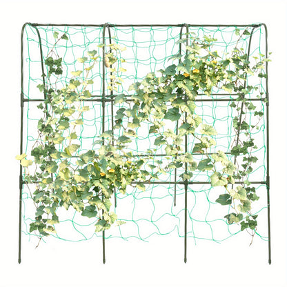 Tuinboog – Rozenboog – Klimboog – Plantenboog – Rankhulp – Stalen Klimtuinboog 120x120 cm – PE-Gecoate Buis – Stevige Poten – Weerbestendig Groen