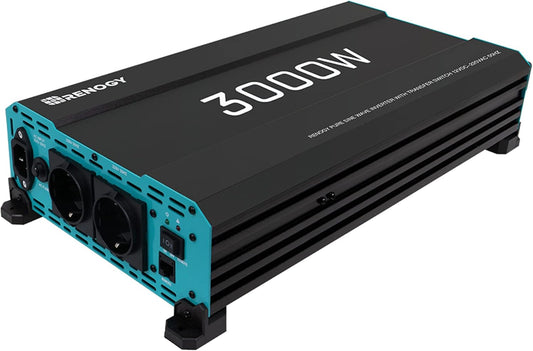 Omvormer 2500W – Stroomomvormer – Inverter – DC-naar-AC Converter – Spanningsomzetter – 12V naar 230V – Prioriteitsfunctie Netstroom – Compact en Duurzaam