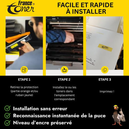 Tonercartridges 117A Compatibel – Toner Set – Kleuren Toner – Laserprinter Toner – Printcartridges – Hoge Capaciteit Tot 1000 Pagina’s – Scherpe Tekst En Levendige Kleuren