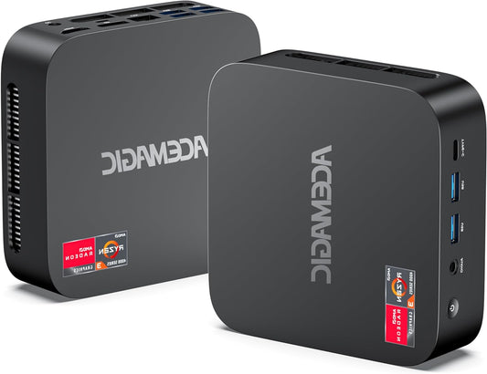 ACEMAGIC Kron Mini K1 Mini PC, AMD Ryzen 4300U, Windows 11 Pro Mini PC (4C/CT, 3.7GHz, Best 3500U/N150/N97), 16GB DDR4 512GB Mini PC, Triple Display 4K/WIFI5, Educational, Office - QUORE