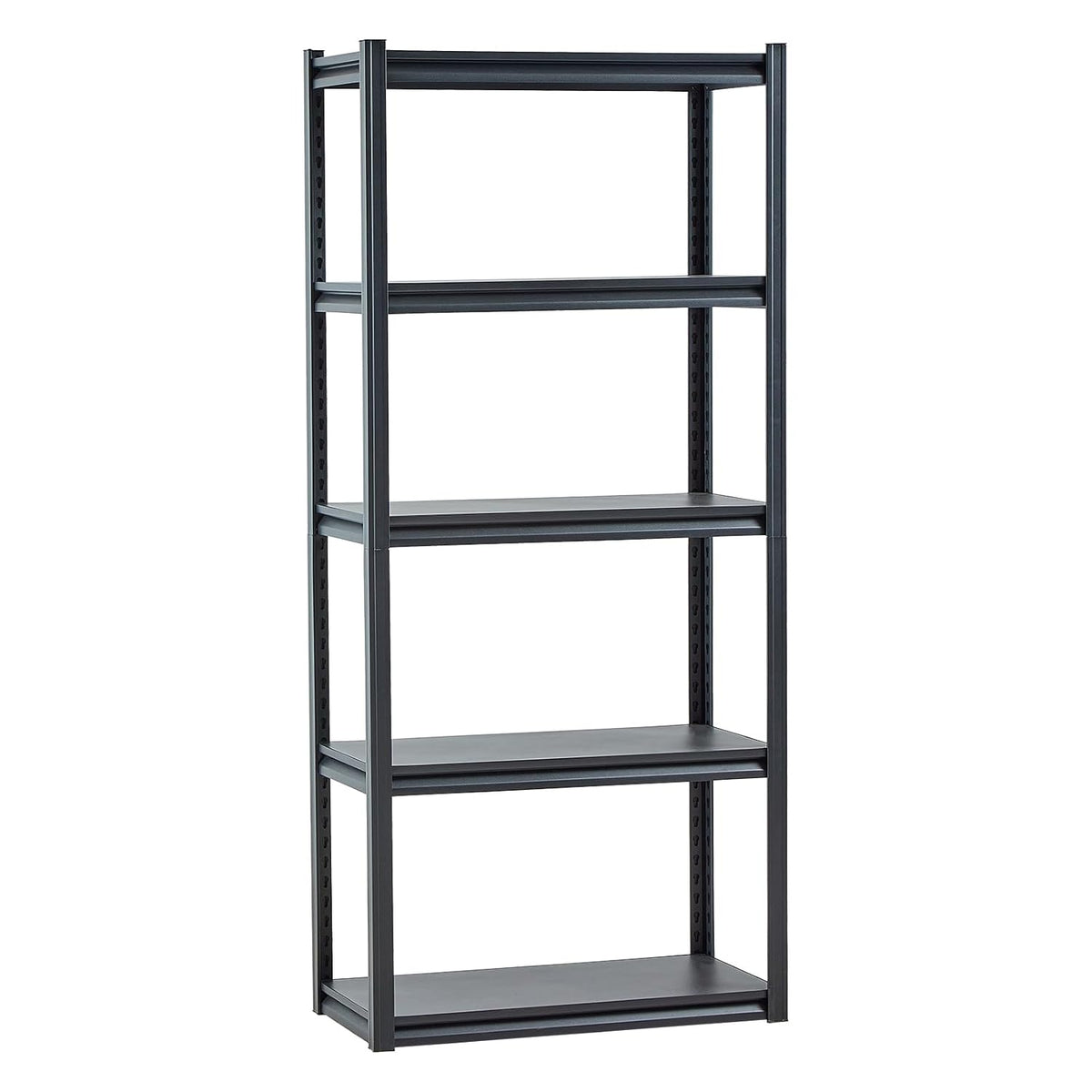 Opbergrek – Garagerek – Steekrek – Kelderrek – Werkplaatsrek – 5 Niveaus, Zwart – Draagkracht 907 Kg
