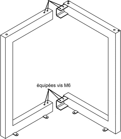 Stalen Tafelpoot Tafelpoot Industrieel 2 stuks DIY Frames Poten Voorzien van Complete Accessoires voor Meubilair voor Woonkamertafels, Werkblad Metalen