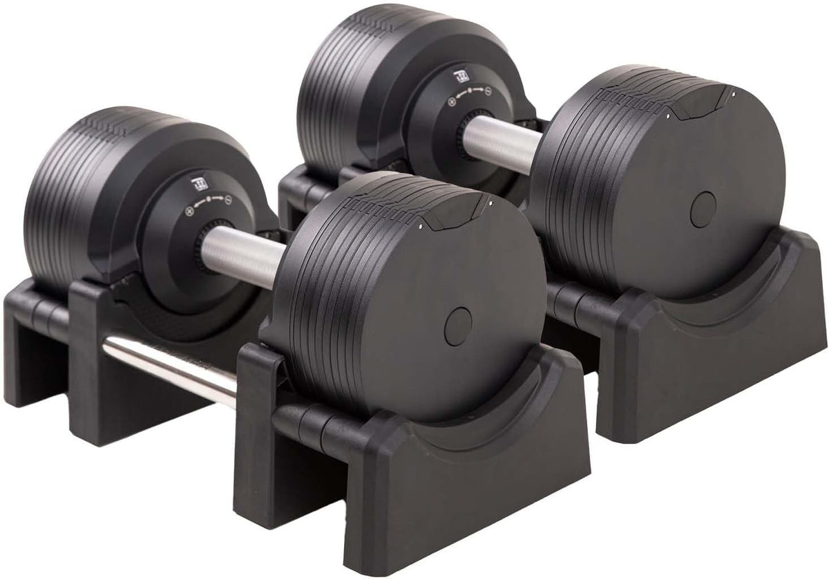 BRAINGAIN Adjustable Dumbbells - Versatile weights for strength training at home - QUORE