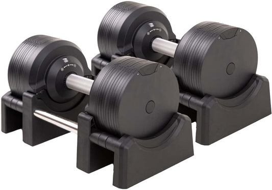 BRAINGAIN Adjustable Dumbbells - Versatile weights for strength training at home - QUORE