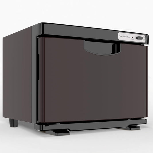 Handdoekwarmer – Bruin + Zwart – Handdoekverwarmingskast – Handdoekverwarmer – Handdoekstomer – Handdoekdroger – 8L Inhoud – Snelle Opwarming Tot 80°C