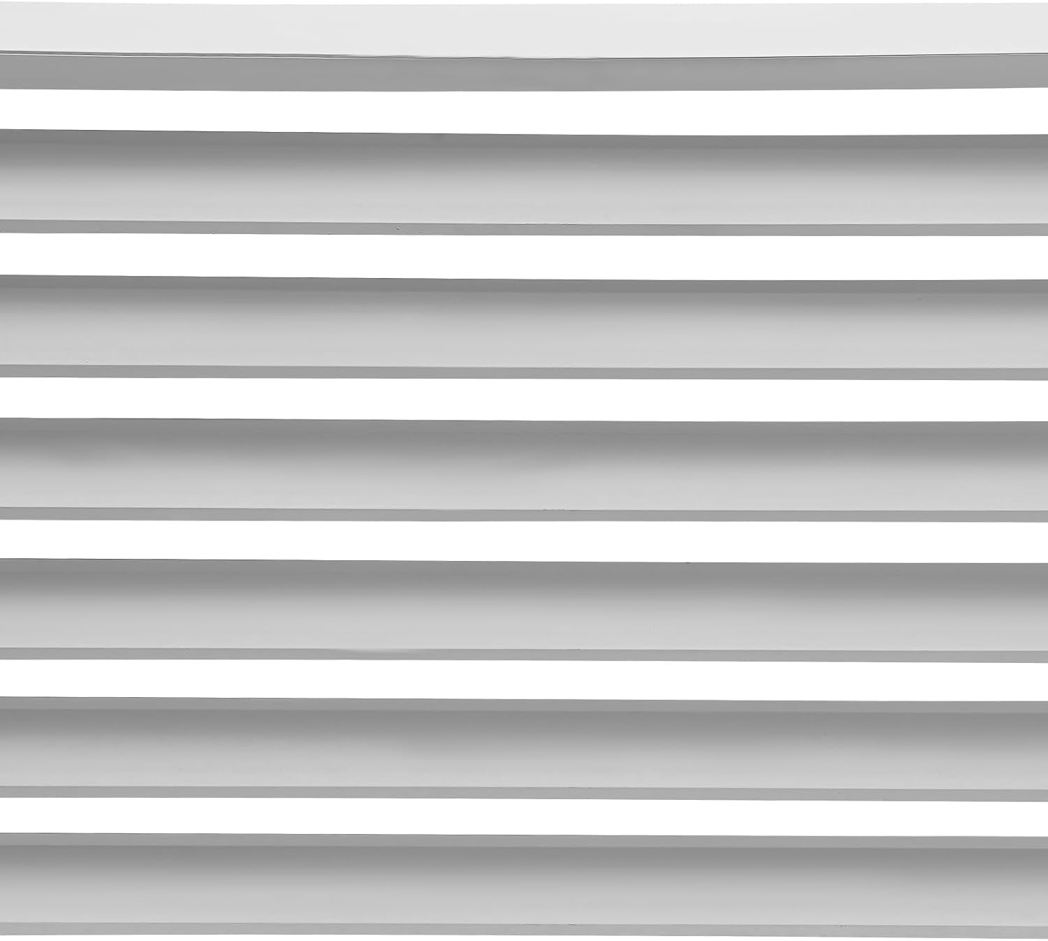 Air Conditioning Cover, Aluminium, Weatherproof, AC Outdoor Unit, Cover with Ventilation Slats, Freestanding Protection Fence for Garden, Balcony and Patio, 110 x 60 x 80 cm (White) - QUORE