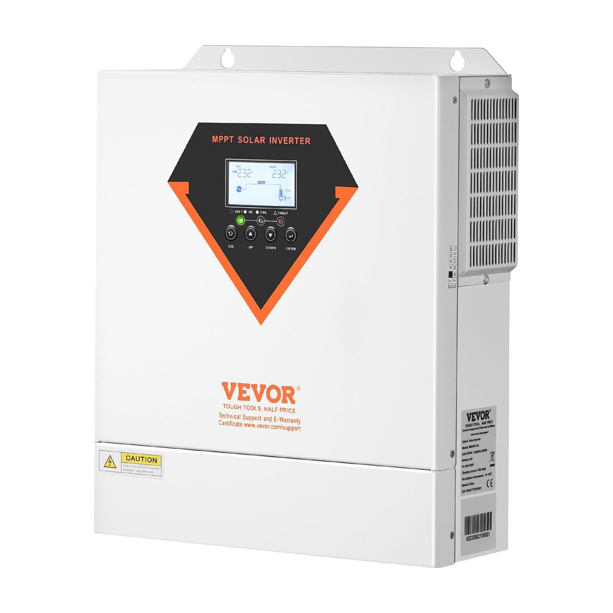 Hybride omvormer op zonne-energie – Zonne-omvormer – Omvormer-lader – All-in-One Omvormer – Off-Grid Omvormer – 3500 W Zuivere Sinus – Geïntegreerde 100 A MPPT-Zonnelader