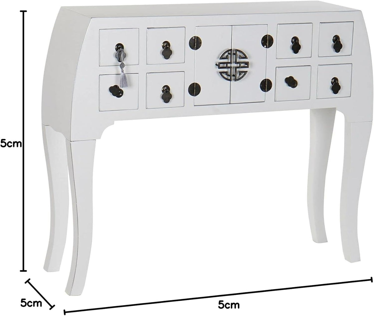 DRW Console sparren 98 x 26 x 80 Oosters wit