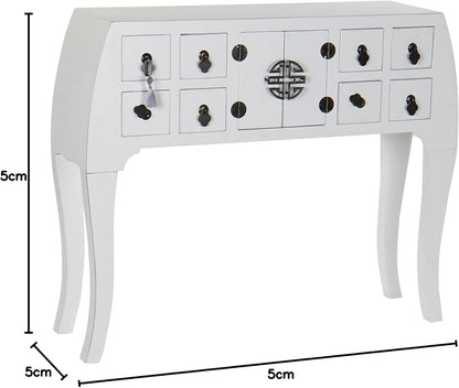 DRW Console sparren 98 x 26 x 80 Oosters wit