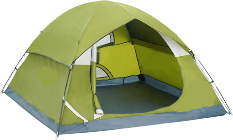 Vevor - Kampeertent, 6 Persoons - waterdicht - Buitenwandelen Backpacken - 190T Dacron - 150D Oxford - 7x7x4ft - Groente - QUORE