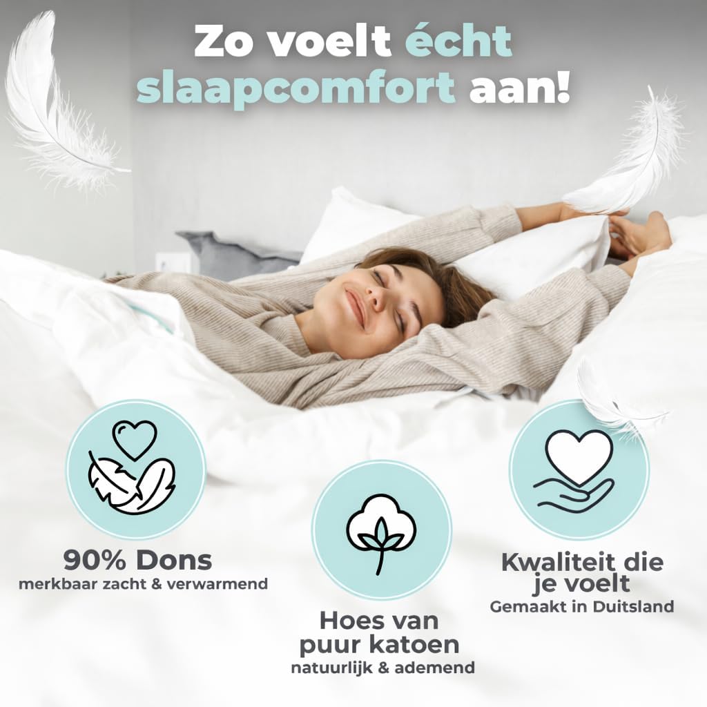 BEFA NATUR Donzen dekbed 160 x 210 cm (1, Vierseizoensdekbed, 240x220 cm)