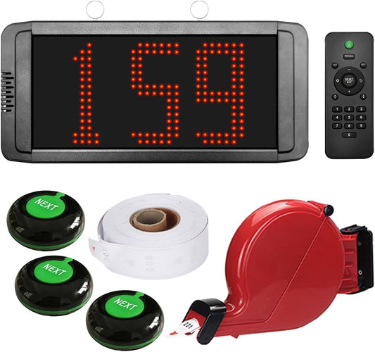 Wireless Calling System Restaurant Pager System Take One Number Call System Queue Management System for Bank, Hospital, Clinic - QUORE