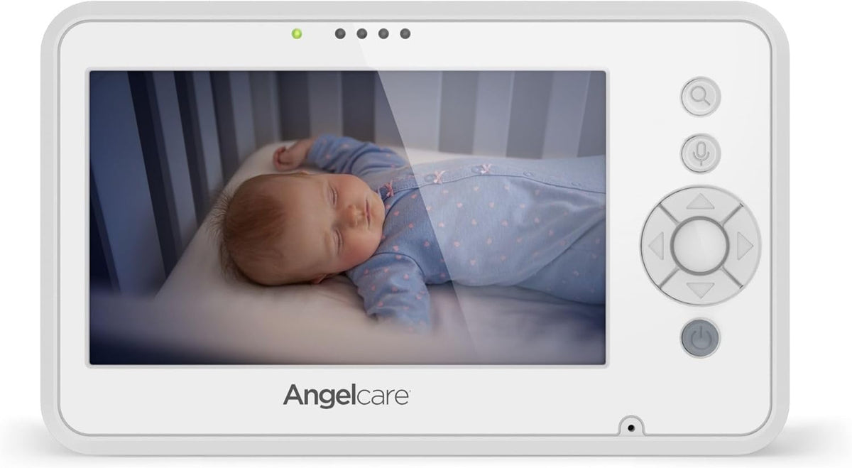 Angelcare - Babyfoon Video met AC25 Motion Monitor - 4,3" scherm & HD camera - Nachtlampje & Slaapliedjes - Bereik tot 150 meter