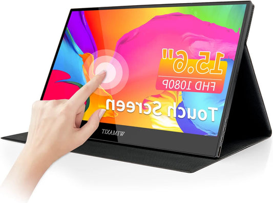 Draagbare Monitor – Touchscreen Display – Extern Scherm – Tweede Scherm – 15,6 Inch Full HD – Aluminium Behuizing – 75mm VESA Montagesysteem