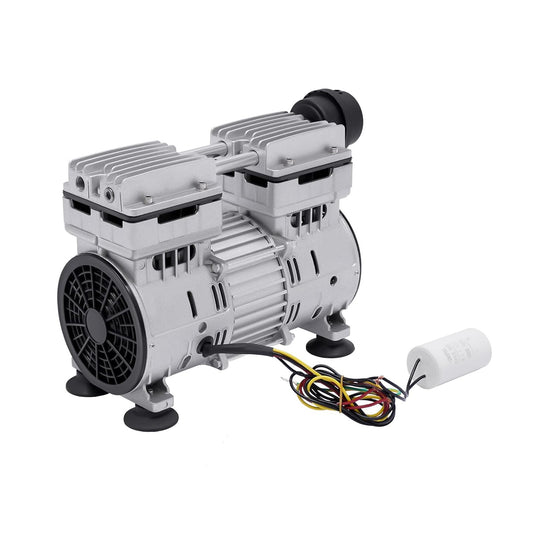 Vacuümpomp – Olievrije Pomp – Onderdrukpomp – Luchtdichtheidspomp – Industrie Pomp – 750 W Vermogen – Aluminium Behuizing