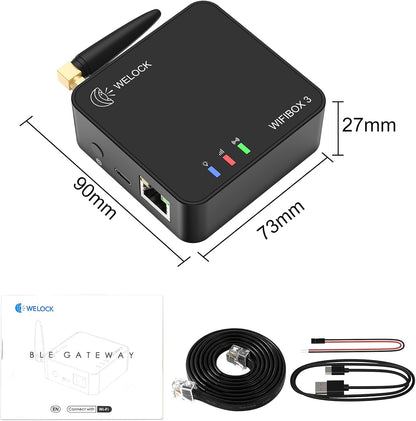 Welock Wifibox 3 Smart Bluetooth gateway wifi voor welock elektronisch deurslot, voor ontgrendeling op afstand en Alexa-verbinding