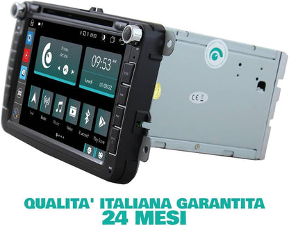 Autoradio Volkswagen Golf Sharan Tiguan – Multimedia Systeem – Infotainment – Navigatie Systeem – Touchscreen Radio – 8 Inch Scherm – 8-Core Processor – Apple CarPlay & Android Auto