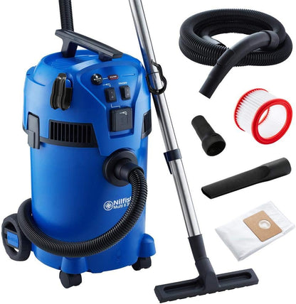 Nilfisk Multi II 30L T nat- en droogzuiger voor huis, tuin en auto - stofzuiger met of zonder zak (1400 W)