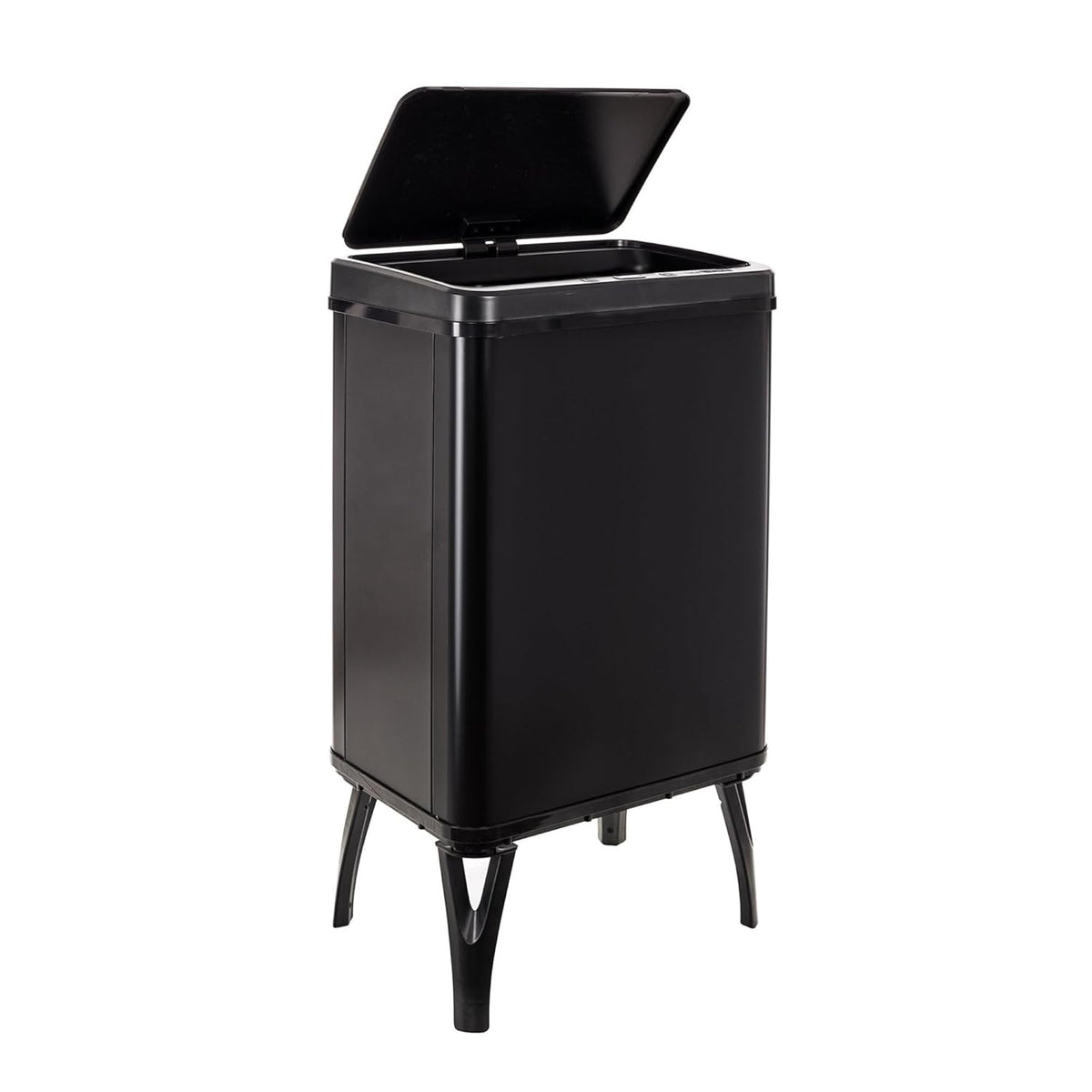 WELL HOME MOBILIARIO & DECORACIÓN 2 x Smart vuilnisemmer, 40 l, hoogte: 71,5 x 35,5 x 26 cm, zwart met magnetische etiketten