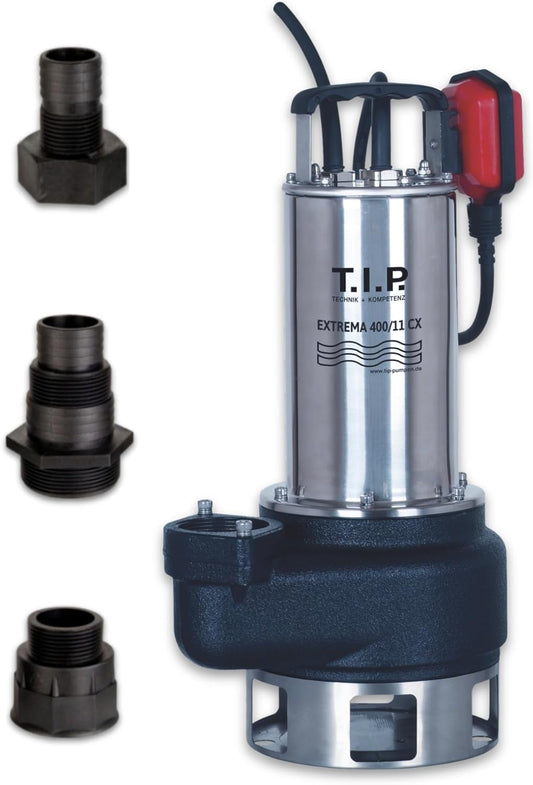 Dompelbare Drainagepomp – Vuilwaterpomp – Afwateringspomp – Tuinpomp – Bouwpomp – 1.500 Watt Motor – Gietijzeren Behuizing en Loopwiel
