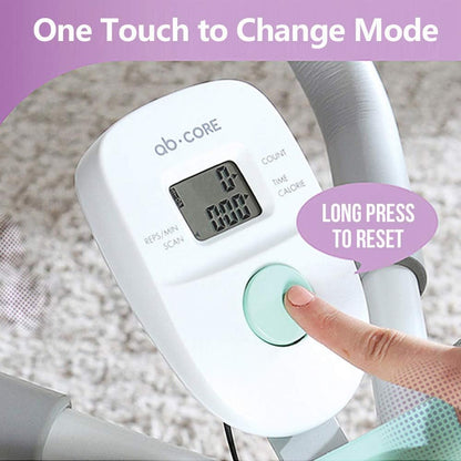 leikefitness In hoogte verstelbare buiktrainer voor het hele lichaam workout machine taille cruncher core toner, been, dijen, billen shaper met LCD-monitor AB9300