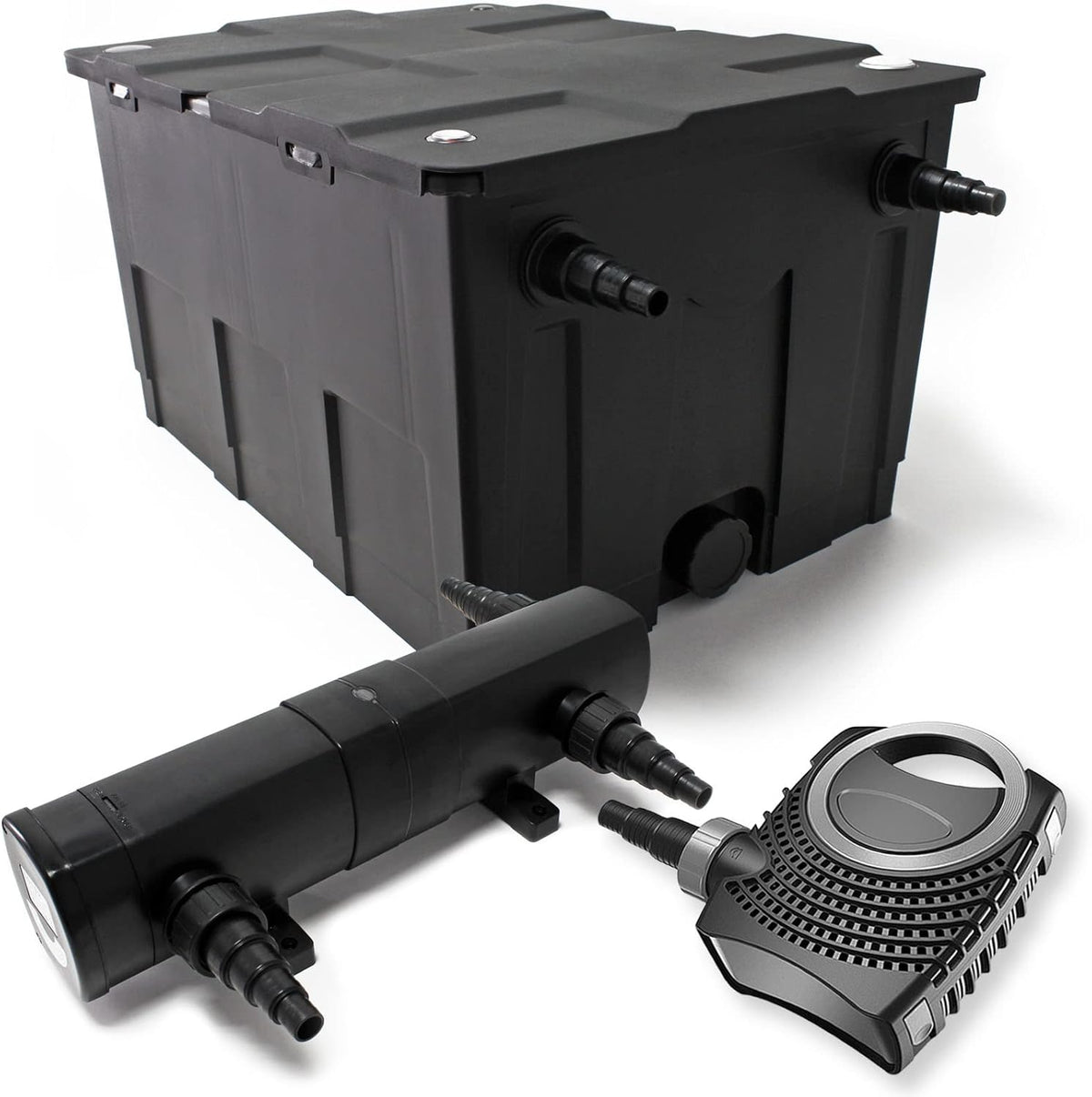 Set Bio-vijverfilter set 60.000 l SuperEco vijverpomp 80 W UVC-unit 18W