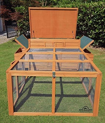 Pets Imperial® Balmoral Chicken Coop Run 1.40 m - Outdoor Wooden Chicken Coop with Net Frame - 140 cm (W) x 107 cm (D) x 76 cm (H) - QUORE