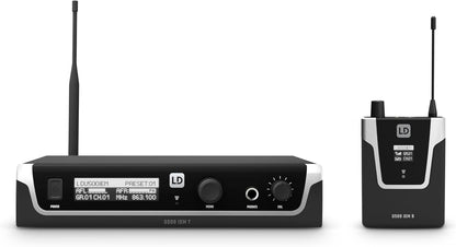 Draadloos In-Ear Monitorsysteem – In-Ear Monitor – In-Ear Monitoring – Bodypack Ontvanger – Draadloze Monitor – 863–865 MHz + 823–832 MHz – 96 Kanalen – Bereik Meer Dan 100 Meter