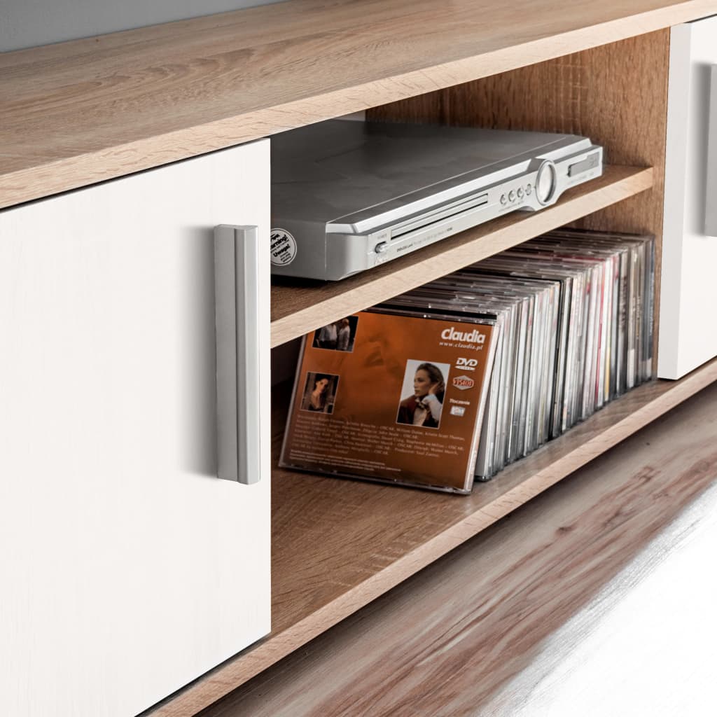 Tv Meubel – TV Kast – Wandmeubel – TV Dressoir – Wandkast – LED Verlichting – Spaanplaat Hoogwaardige Afwerking – USB Aansluiting