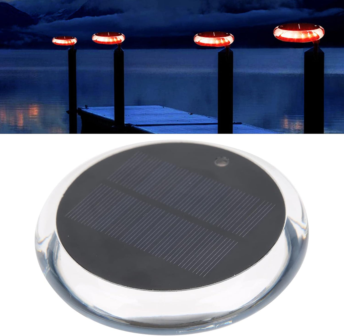 Bootboeglicht, Navigatielamp, Navigatieverlichting op Zonne-energie, Draadloze Afstandsbediening, Meerdere Functies, voor Boten, Jachten, Vissersboten