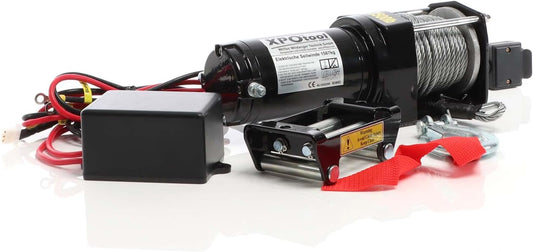 Elektrische kabellier 1587 kg – Motorlier – Treklier – Lier – Staalkabellier – 12 V, 1,5 pk motor – 10,5 m staalkabel