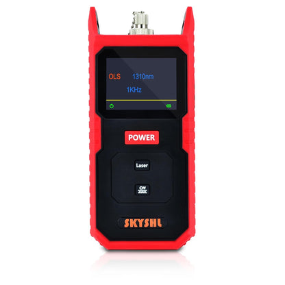 1310nm 1550nm Optische Lichtbron SM Optical Fiber Light Source Tester met SC FC ST LC UPC adapter en Kleurenscherm(SS100S)