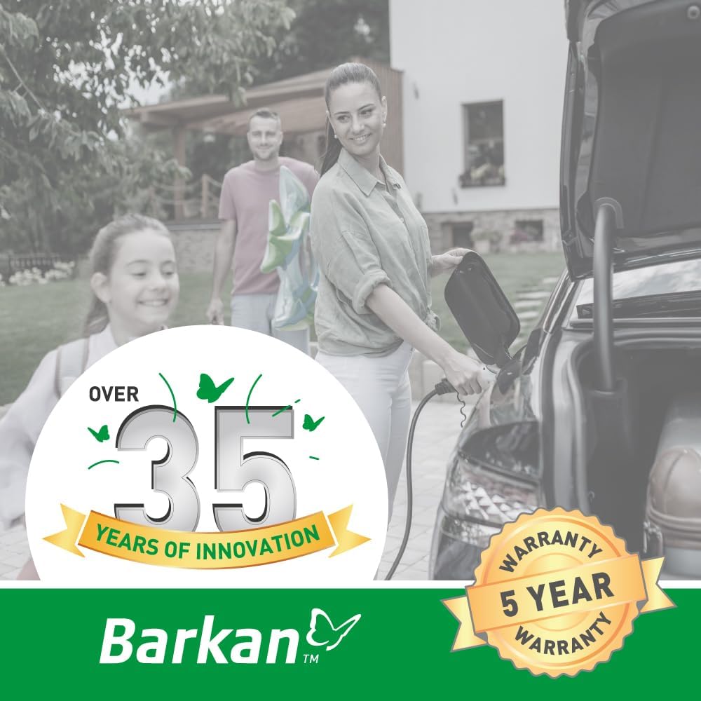 Barkan 160 cm lange EV oplaadkabel wandhouder arm, 5 jaar garantie, buiten/outdoor, weerbestendig en waterdicht, voor E-auto EV/PHEV/elektrische autokabel