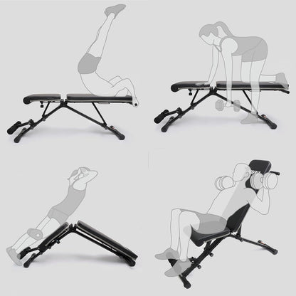 Phoenix Fitness Adjustable Bench - Folding Weight Bench for Full Body Workout - 362kg Strength Training Bench for Home Gym - Utility Slope Decline Flat Bench for Weightlifting - QUORE