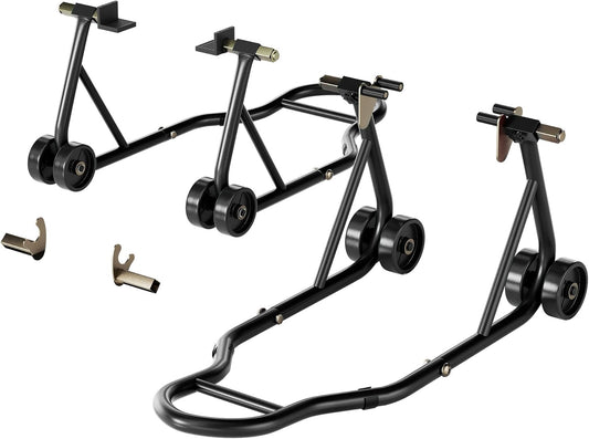SPECSTAR Motorfietsstandaards 400 kg Capaciteit Voor en Achterwielen Liftcombinatie met U+L Verstelbare Swingarmspoel Zware Paddock