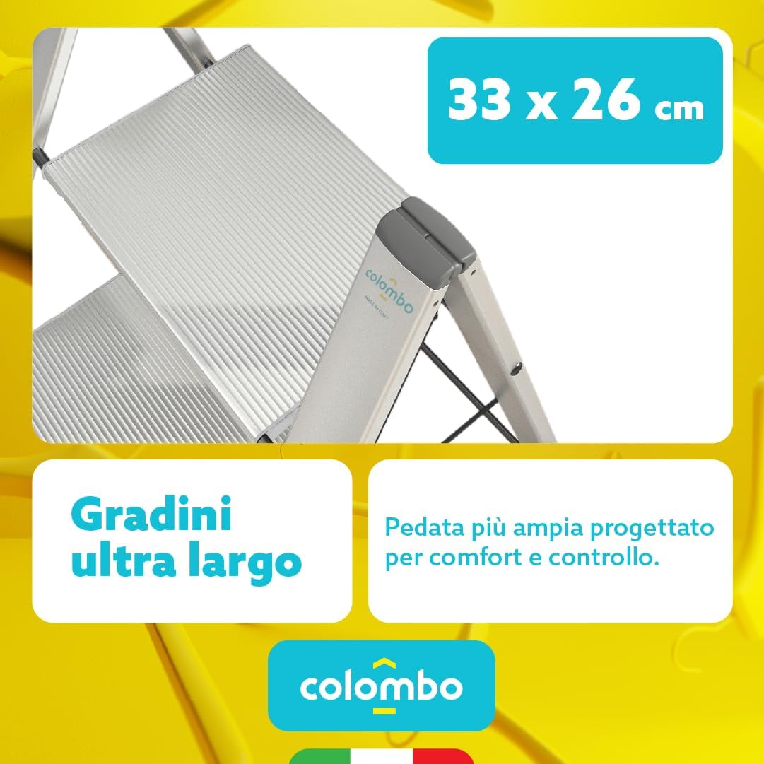 Colombo Ladder van geanodiseerd aluminium Leonardo 3 g