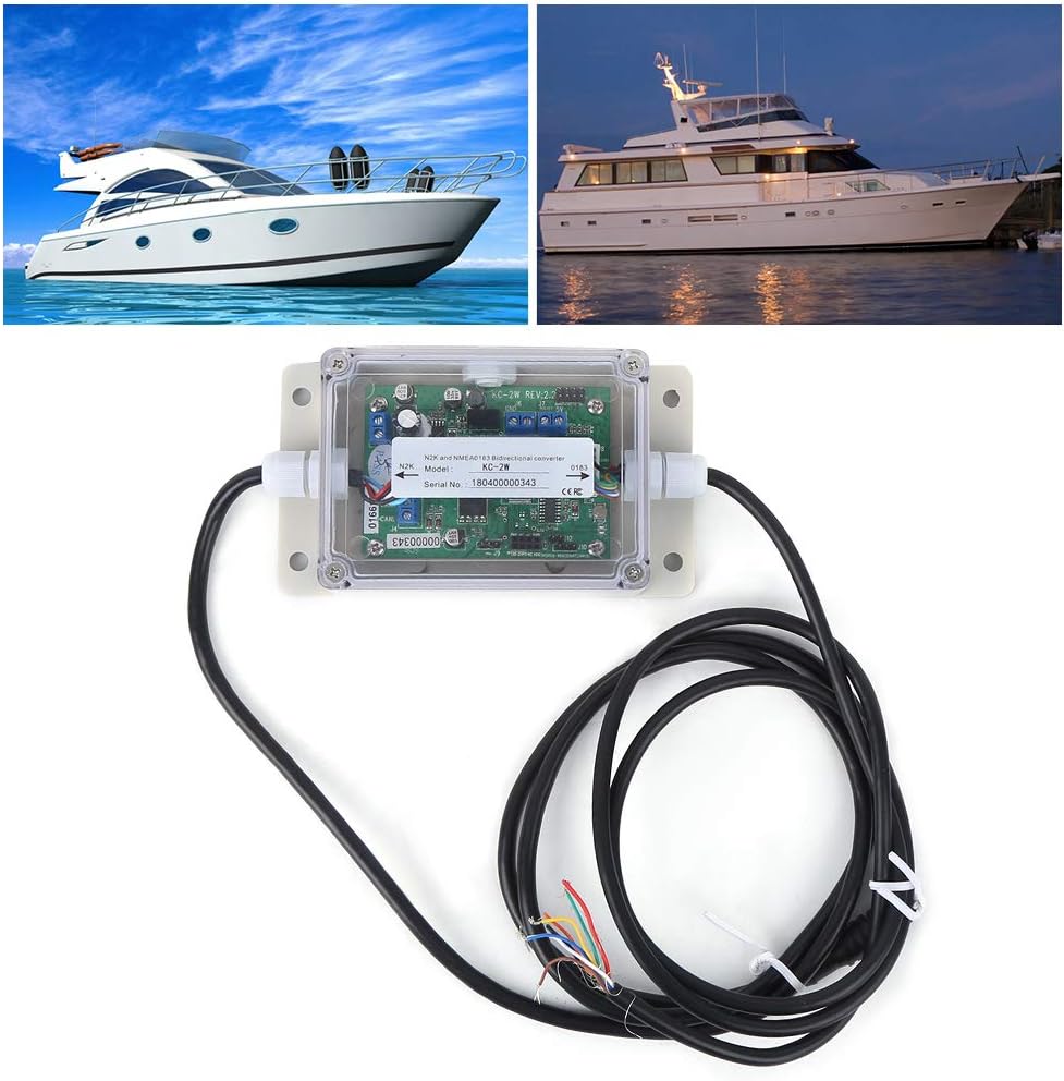 Universal Bidirectional Converter, Portable KC-2W Bidirectional Converter Bidirectional Converter NMEA 0183-2000 Converter Waterproof for Baud Rate