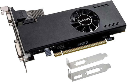 Radeon RX 550 Grafische kaart, 4GB GDDR5 128-bit, laag profiel, DisplayPort 1.4 HDMI DVI-D Dual Link, PCI Express 3.0 x8, Desktop Gaming grafische kaart voor pc, DirectX 12, Computer GPU