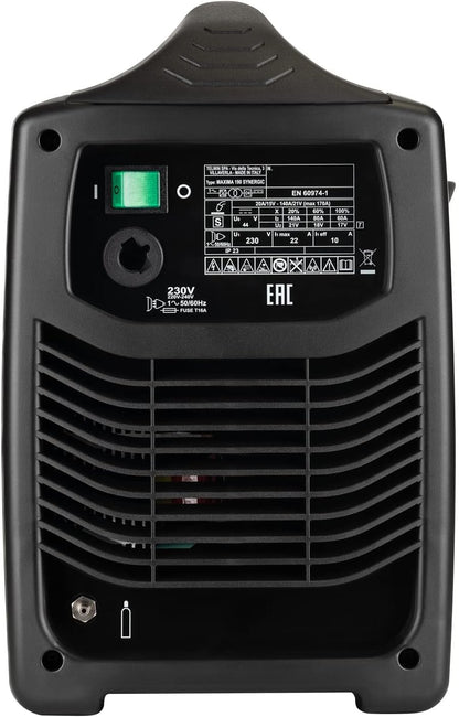 Telwin 816086 Maxima 190 Synergic draadlasapparaat MIG-MAG/FLUX/BRAZING met invertertechniek, 230 V, Maxima 190, wit
