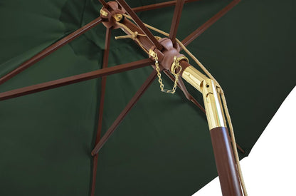 Kai Wiechmann Parasol 240 cm groen kantelbaar winduitlaat UV-bescherming 50, groen, 240 cm