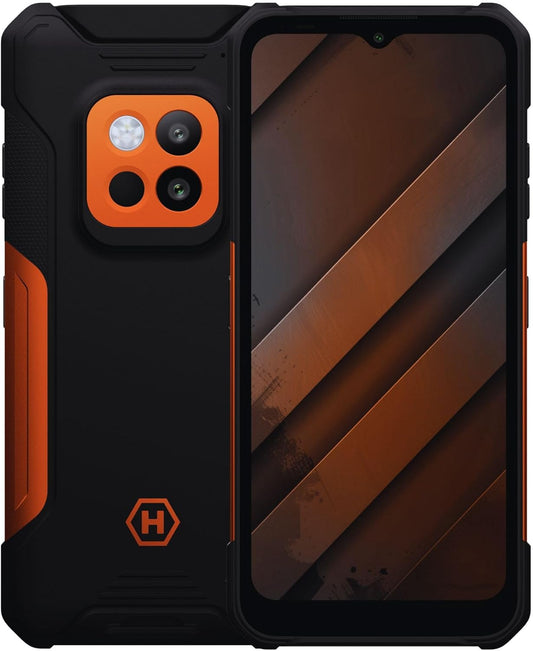Hammer Construction 2 Thermal Smartphone met thermometer en laserafstandsmeter, 8 + 8 GB RAM, Android 14, krachtige 108 MP camera, 6500 mAh batterij met powerbank-functie, 256 GB/1T